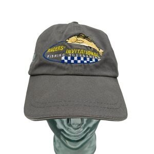 Racers‎ Invitational Fishing Tournament Mens Baseball Cap Hat Adjustable Gray OS